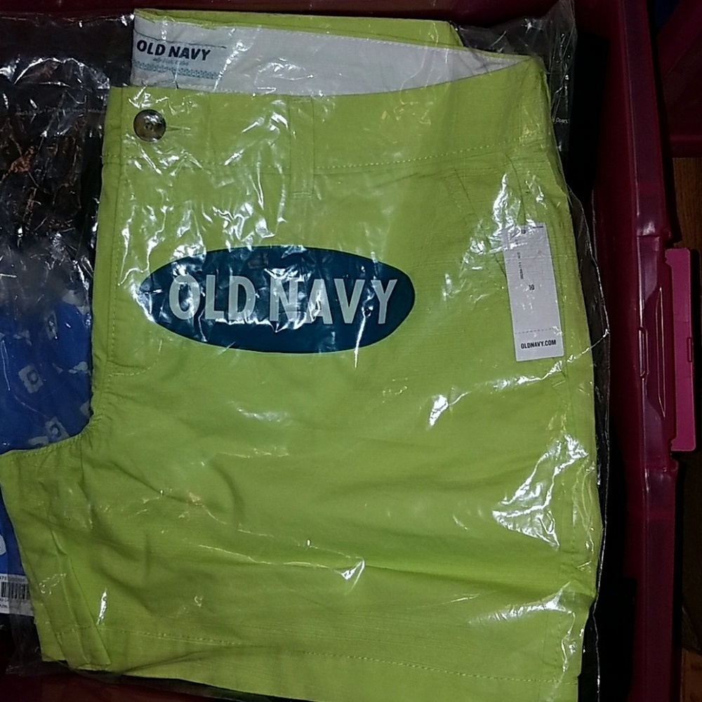 Neon green old navy shorts
